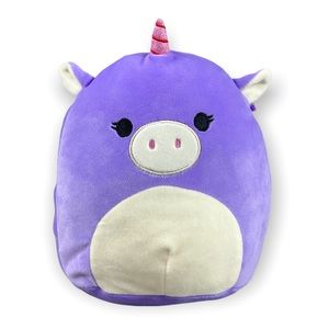 Squishmallow Astrid Purple Unicorn 8" Inch Super Soft Plush Toy Pet Kellytoy
